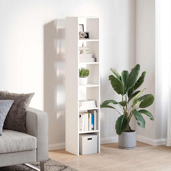 vidaXL Librerie 2 pz Impilabili Bianchi 30x30x80 cm Legno Multistrato