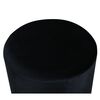 Venture Home Pouf Benji 35x35x42,5 cm Velluto Nero e Ottone