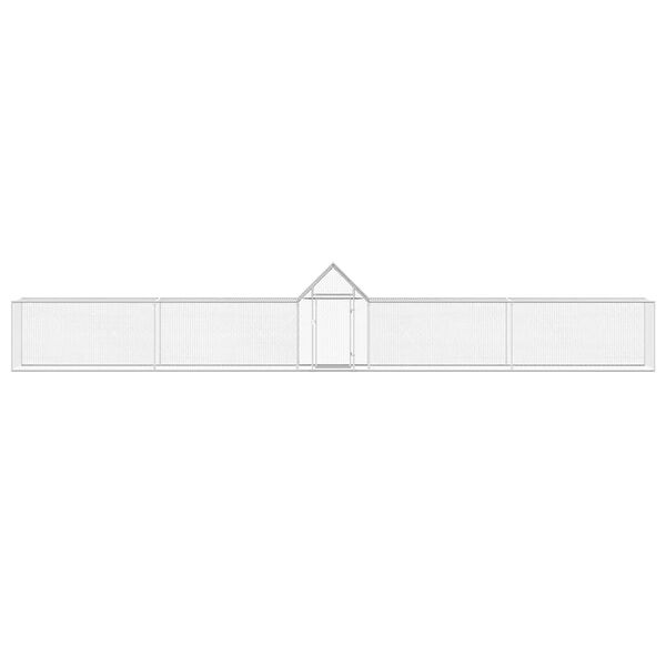 vidaXL Pollaio 9x1x1,5 m in Acciaio Zincato