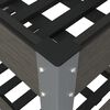 vidaXL Fioriera Rialzata Giardino con Ripiano Grigia 150x50x75 cm WPC