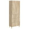 vidaXL Set di armadi 2 pz Rovere Sonoma Legno ingegnerizzato