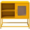 vidaXL Mobile TV Giallo Senape 68x39x60,5 cm in Acciaio