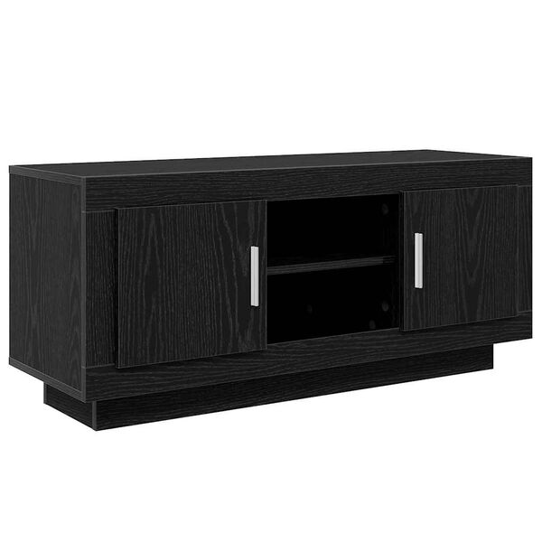 vidaXL Mobile TV Rovere Nero 102 x 35 x 45 cm Legno multistrato
