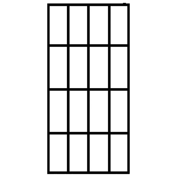 vidaXL Cabina Doccia con Schermo in Vetro Temperato Glassato 140x195cm