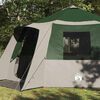 vidaXL Tenda da campeggio per 12 persone con tetto Verde e Grigio
