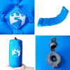 vidaXL Materasso da Campeggio Gonfiabile con Cuscino 1 Persona Blu