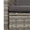 vidaXL Set da Pranzo da Giardino 9 pz con Cuscini in Polyrattan Grigio