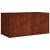 vidaXL Fioriera 80x40x40 cm in Acciaio Corten