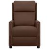 vidaXL Poltrona Massaggiante Elettrica Marrone in Similpelle