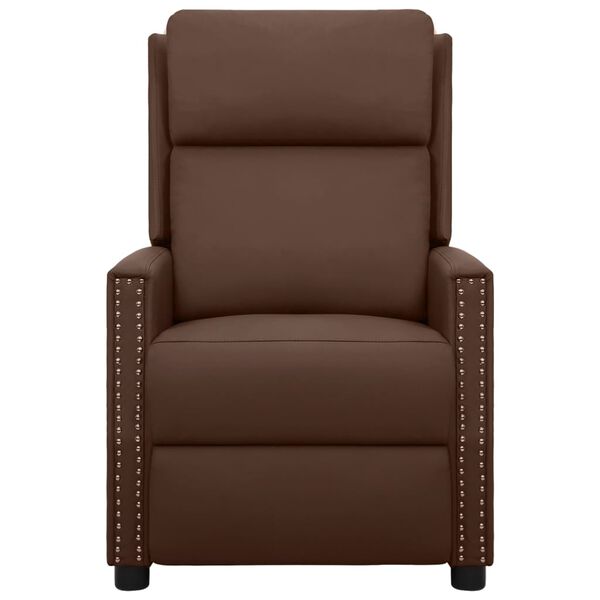 vidaXL Poltrona Massaggiante Elettrica Marrone in Similpelle