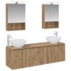 vidaXL Set di Armadi da Bagno 5 pz Rovere Artigianale