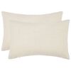 vidaXL Federa 2 pz HEERLEN Crema 30 x 50 cm Boucl&eacute;