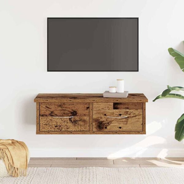 vidaXL Armadietto a Muro Legno Antico 60x26x18,5 cm in Truciolato