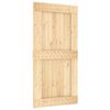 vidaXL Porta Scorrevole con Set Hardware 100x210cm Legno Massello Pino