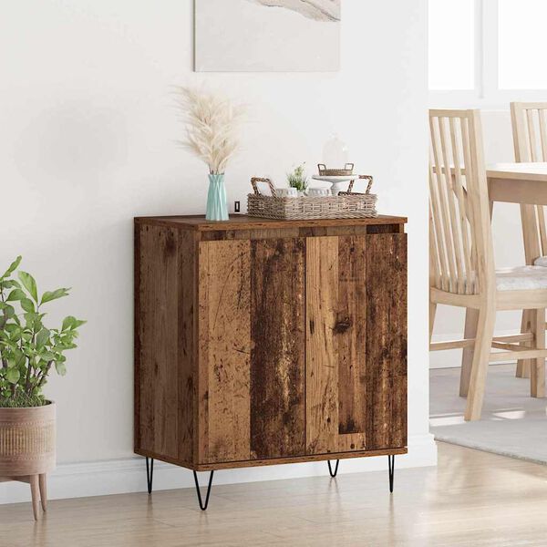 vidaXL Credenza Legno vecchio 60 x 35 x 70 cm Legno multistrato