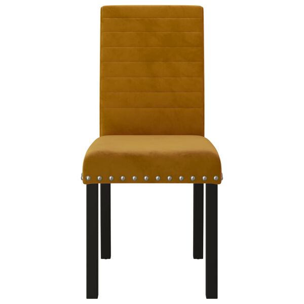 vidaXL Sedie da Pranzo 6 pz Marroni in Velluto