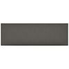 vidaXL Testiera da Parete 12 pz 90 x 30 cm Grigio Tessuto