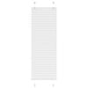vidaXL Tenda Plissettata Bianca 40x100 cm Larghezza Tessuto 39,4 cm