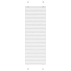 vidaXL Tenda Plissettata Bianca 40x100 cm Larghezza Tessuto 39,4 cm