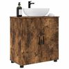 vidaXL Mobile da Bagno con archiviazione Rovere fum&eacute; 61 x 35 x 64 cm
