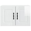 vidaXL Mobile da cucina con porta 2 pcs Bianco Lucido 60 x 31 x 40 cm