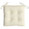 vidaXL Cuscini per Sedia 2pz Bianco Crema 40x40x7 cm in Tessuto Oxford