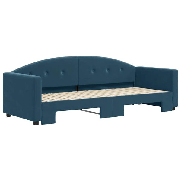 vidaXL Divano Letto con Letto Estraibile Blu 80x200 cm in Velluto