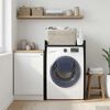 vidaXL Mobiletto per lavatrice Rovere Nero 67,5 x 48 x 97 cm