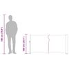 vidaXL Tenda Laterale Retrattile per Patio 100x500 cm Grigio