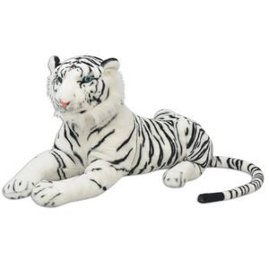 vidaXL Giocattolo in Peluche Tigre Bianca XXL