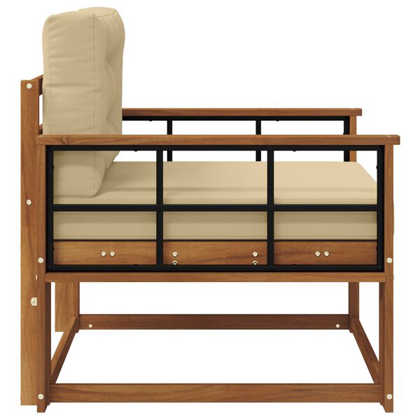 vidaXL Divano centrale per esterno Legno di Acacia Massello Naturale