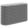 vidaXL Letto da Giardino in Acciaio Zincato 114x40x68 cm Antracite