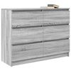 vidaXL Credenza Grigio Sonoma 100x35x76 cm in Legno Multistrato