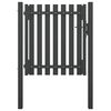 vidaXL Cancello per Recinzione da Giardino in Acciaio 100x75 cm Antracite