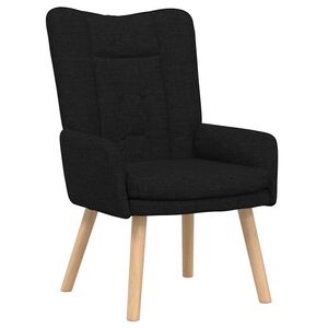 vidaXL poltrona Nero 63 x 67 x 94 cm Tessuto e compensato