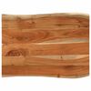 vidaXL Piano Tavolo 90x60x2,5 cm Rettangolare Legno Acacia Bordi Vivi