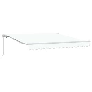 vidaXL Tenda da Sole Bianco 300 x 250 x 165 cm Poliestere