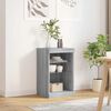 vidaXL Credenza con Luci LED Grigio Sonoma 41x37x67 cm