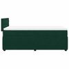 vidaXL Giroletto a Molle con Materasso Verde Scuro 80x200 cm Velluto