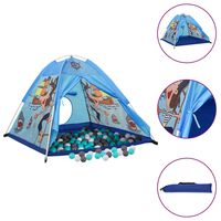 vidaXL Tenda da Gioco per Bambini Blu con 250 Palline 120x120x90 cm