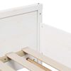 vidaXL Struttura del letto Bianco 80 x 200 cm Pino massello