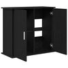 vidaXL Supporto per acquario in rovere nero 81x36x73 cm in legno ingegnerizzato