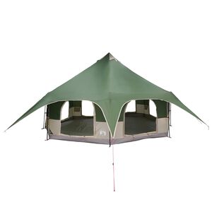 vidaXL Tenda Familiare Verde 10 persone
