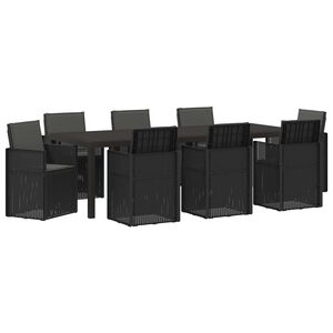 vidaXL Set da Pranzo per Giardino 9 pz Antracite PP