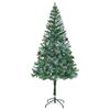 vidaXL Albero di Natale artificiale Verde 180 cm PVC e Acciaio