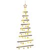 vidaXL Albero di Natale appeso con palle 120 cm 50 LED Bianco caldo
