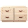 vidaXL Tavolino da Salotto 80x80x45 cm in Legno Massello di Pino
