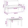 vidaXL Set Divano da Giardino 2 pcs Marrone Legno massello di acacia