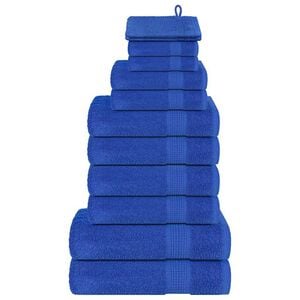 vidaXL Set di asciugamani 12 pezzi FROGN Blu 360 g/m&sup2;
