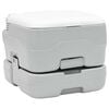 vidaXL Toilette da Campeggio 2 pcs Grigio e Bianco